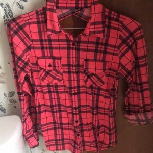 Hot pink and black plaid